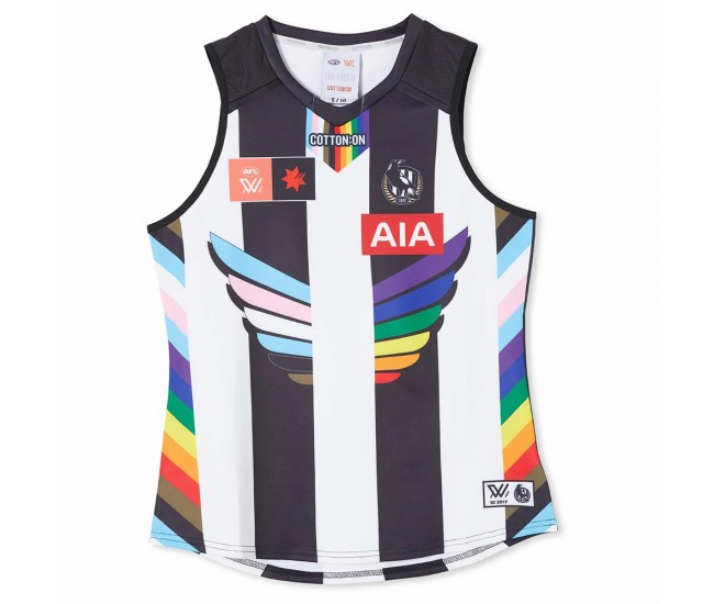 Collingwood Magpies Mens Season 8 AFLW Pride Guernsey