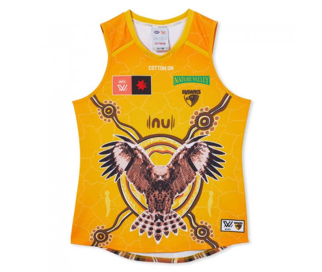 Hawthorn Hawks Mens Season 8 AFLW Indigenous Guernsey