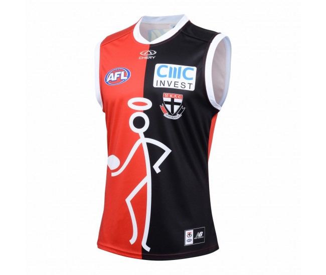 St Kilda Saints Mens Onfield Stickman AFL Guernsey 2024