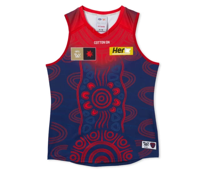 Melbourne Demons Mens Season 8 AFLW Indigenous Guernsey
