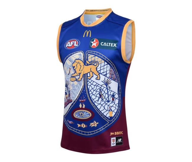 Brisbane Lions AFL Mens Indigenous Guernsey 2024