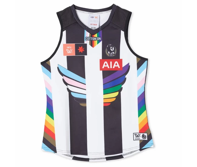 Collingwood Magpies Mens Season 8 AFLW Pride Guernsey