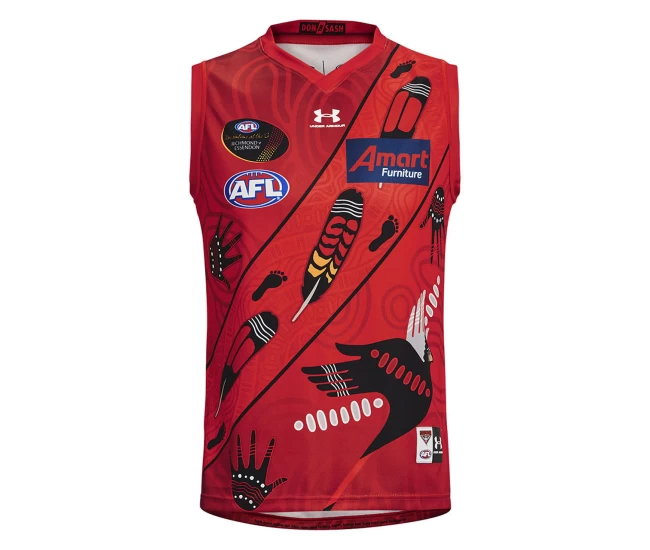 2021 Essendon Under Armour Mens Dreamtime Guernsey