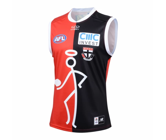 St Kilda Saints Mens Onfield Stickman AFL Guernsey 2024